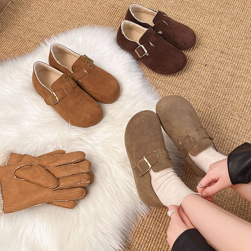 复古内增高加绒勃肯鞋女2025年新款秋冬季懒人一脚蹬两穿博肯棉鞋,淘宝优惠券,粉丝福利购,淘宝优惠卷