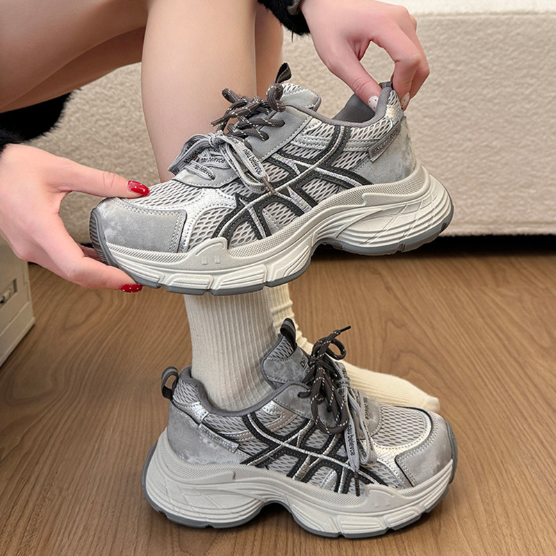 老爹鞋女2026新款春季运动鞋女款厚底增高鞋子百搭爆款巨好看女鞋,淘宝优惠券,粉丝福利购,淘宝优惠卷