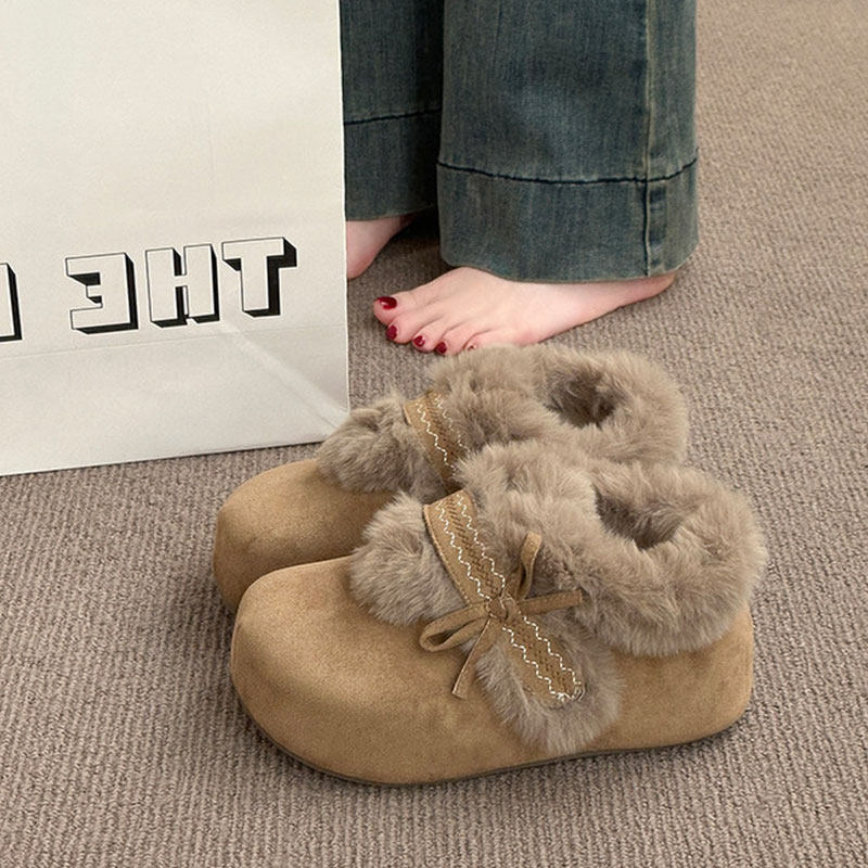 加绒保暖防滑厚底雪地靴女款2026新款冬季外穿复古勃肯毛毛棉鞋女,淘宝优惠券,粉丝福利购,淘宝优惠卷