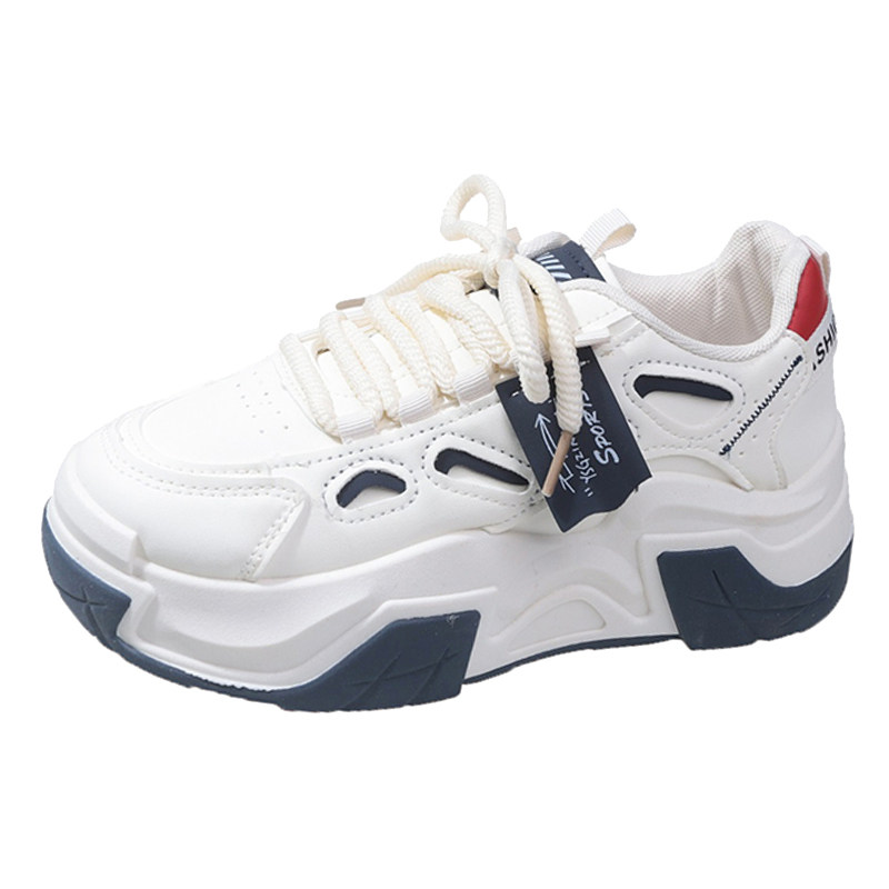 网红爆款老爹鞋女2025年春秋新款学院风厚底增高小白鞋运动休闲鞋,淘宝优惠券,粉丝福利购,淘宝优惠卷