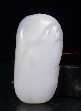 钱塘邮社   和田玉白玉   双龙戏珠把件