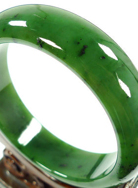 钱塘邮社   和田玉碧玉手镯   送证  内径61mm