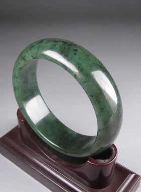 钱塘邮社------和田玉  碧玉 手镯  58mm