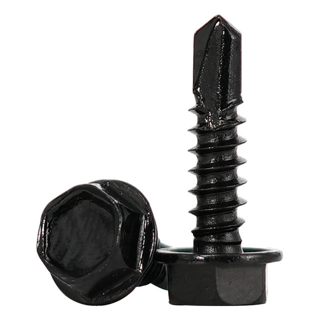 Black 410 stainless steel hexagonal drill tail