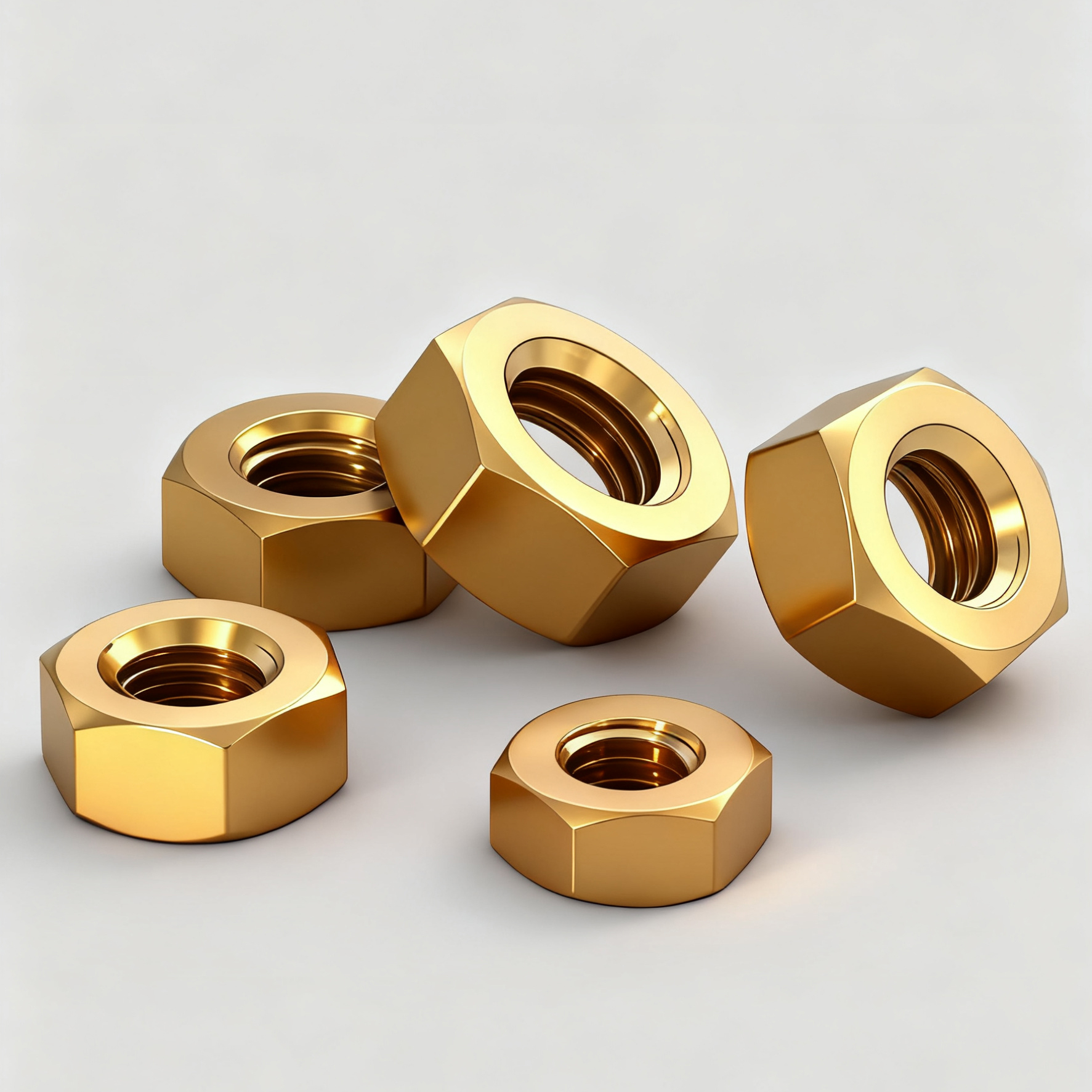 铜六角螺母铜螺帽螺丝帽螺丝母M1.4M1.6M2M3M4M5M6M8M10M12M16M24 - 图2