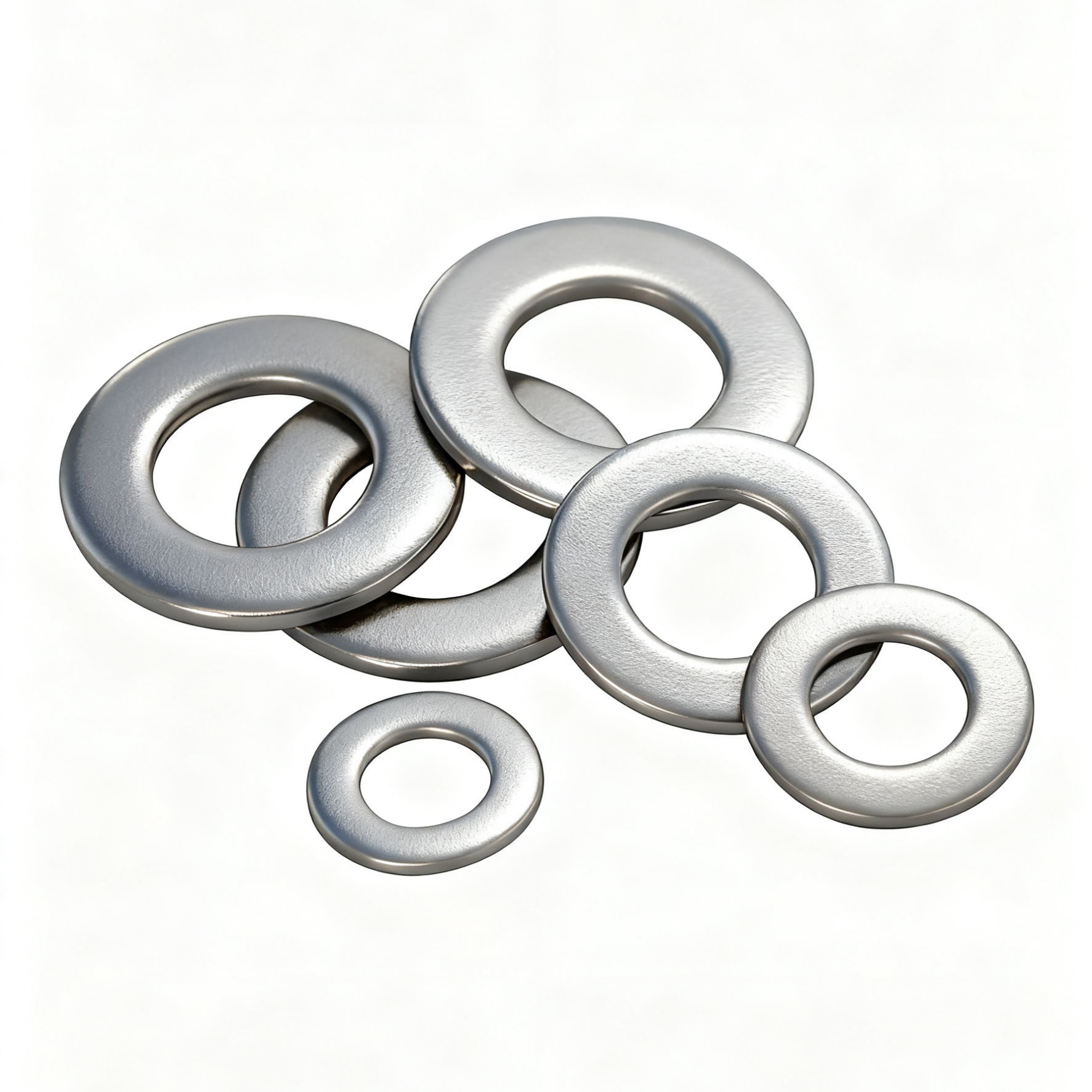 201不锈钢平垫金属垫圈介子垫片M3M4M5M6M8M10M12M14M16M18M20M24 - 图0