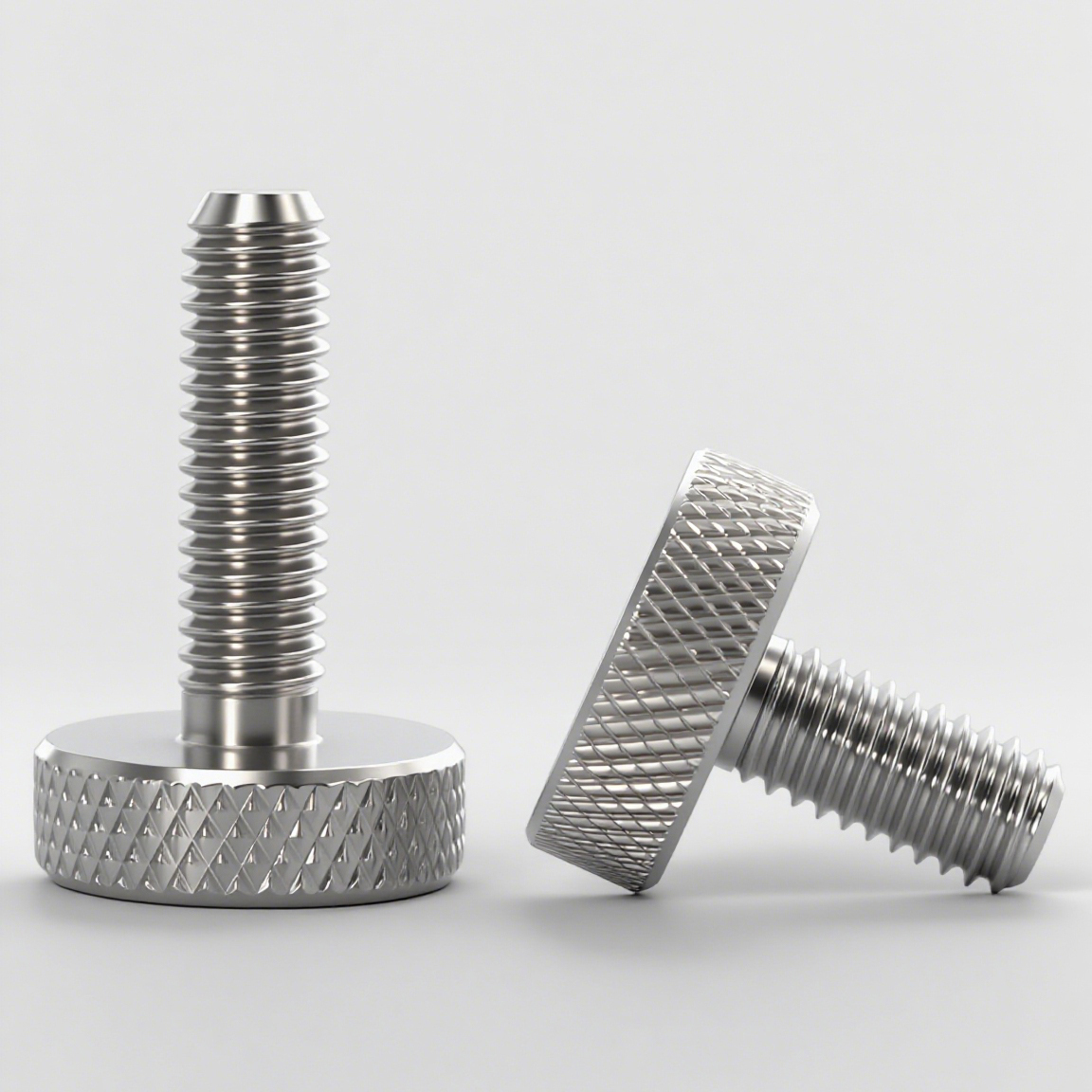 304不锈钢滚花螺丝手扭手拧调节螺栓大头广告镜面螺钉M3M4M5M6M8 - 图2