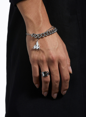 OAMMI原创设计火焰手链钛钢情侣