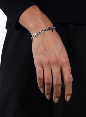 OAMMI原创设计钛钢字母A手链情侣