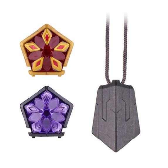 万代正版DX奥美迦奥特曼星石套装04朱雀黑暗凤凰晶石项链联动配件 - 图1