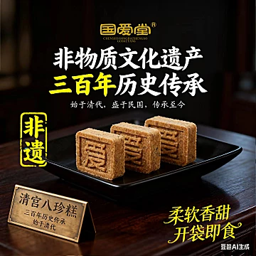 国爱堂清宫八珍糕点心礼盒120g[5元优惠券]-寻折猪