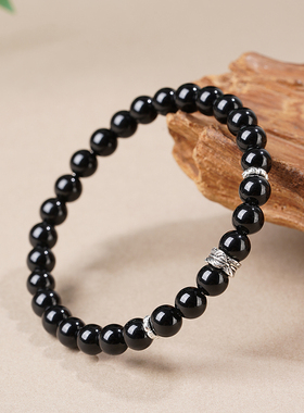 玛瑙手串女款单圈转运