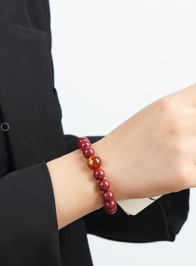 朱砂手链玛瑙十二生肖男女转运珠