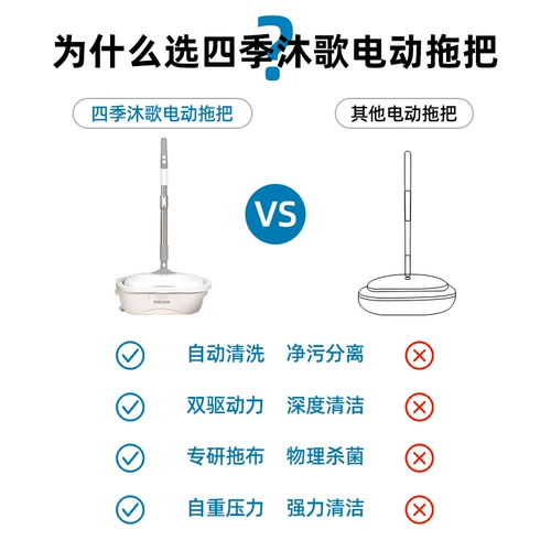 Four Seasons Muge Беспроводная электрическая шваблина мебель бездомных поля для мытья поля