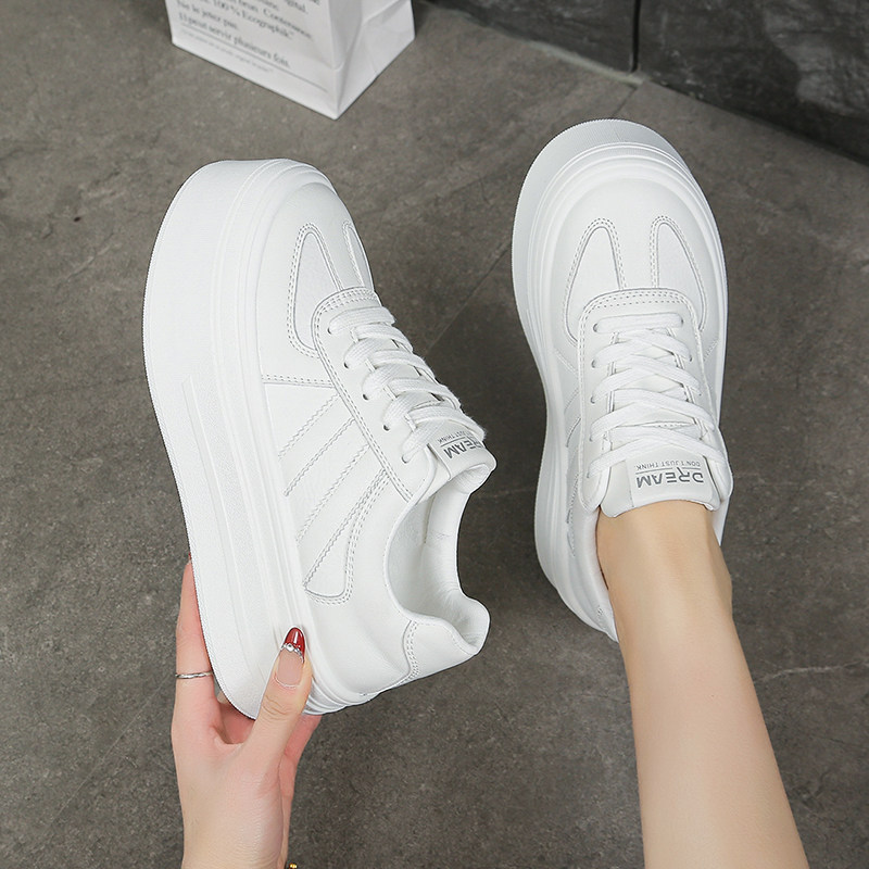 厚底增高5CM小个子小白鞋女通勤2026春季配裙子板鞋休闲单鞋女鞋,淘宝优惠券,粉丝福利购,淘宝优惠卷