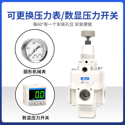 SMC型新款精密调压阀IR1010-01-A/IR2020-02-A/IR3000高精度减压 - 图0