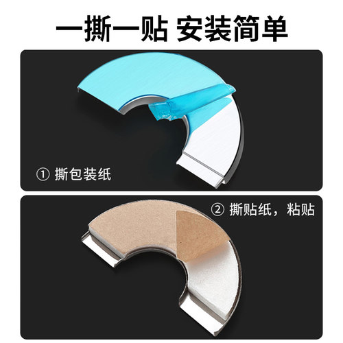 不锈钢装饰盖圆形三角阀龙头墙洞口遮丑盖水管燃气热水器盖子配件 - 图2