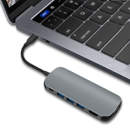 适用于 USB-C扩展坞苹果MacBook Air/Pro笔记本电脑Mac mini转换 - 图1