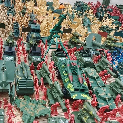 兵人专区军事模型兵人士兵打仗塑料小人玩具坦克战车航母战机大炮 - 图2