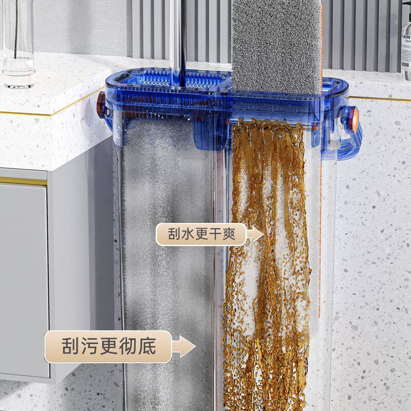 免手洗2024新款平板拖把家用一拖净加大吸水懒人地拖拖布拖地神器