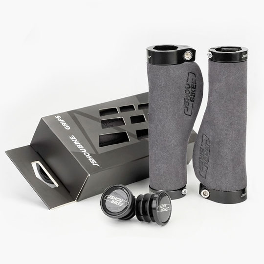 Suede leather non-slip double-sided locking handlebar covers are universal and sweat-absorbent