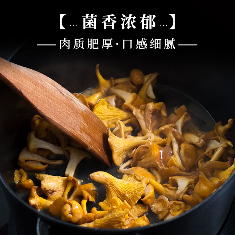 鸡油菌批干货陕西特产干货菌子煲汤炖汤炖鸡食材松茸鸡枞菌50克起-图1