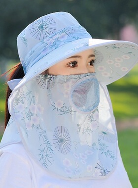 帽子女夏季干活采茶帽户外骑车
