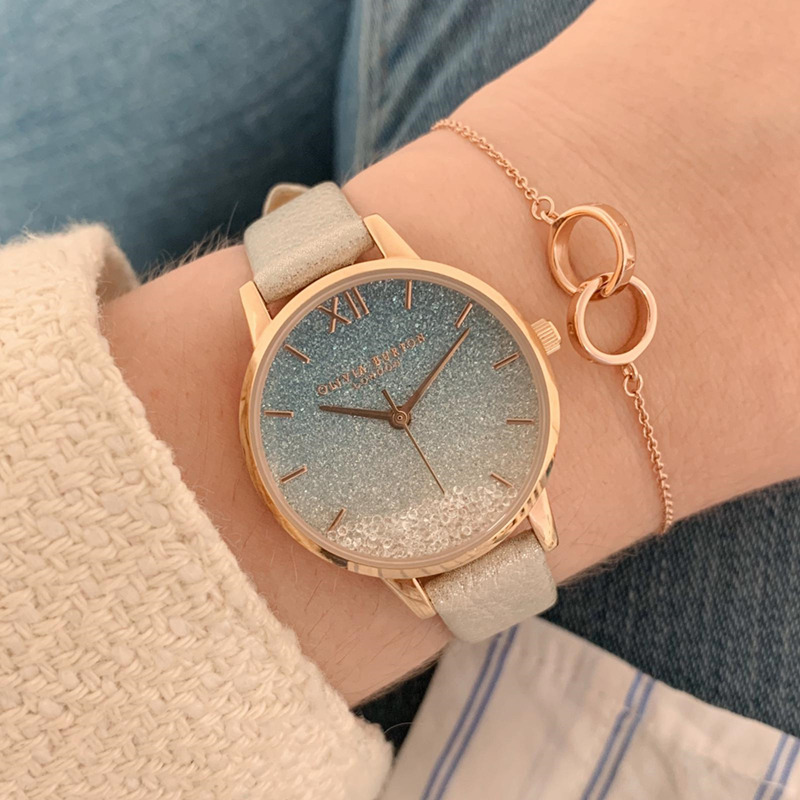 正品OliviaBurton手表女轻奢小众女生腕表满天星OB手表生日礼物 - 图0