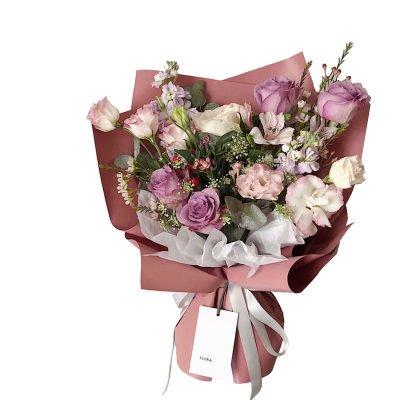 比心牛皮纸卷筒多色花束包装纸材料鲜花礼品复古包花纸花店用搭配 虎窝淘