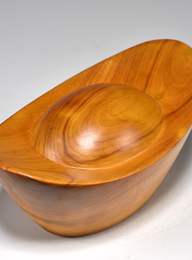 香樟木雕金元宝摆件木质元宝家居客厅电视柜玄关装饰摆设开业送礼