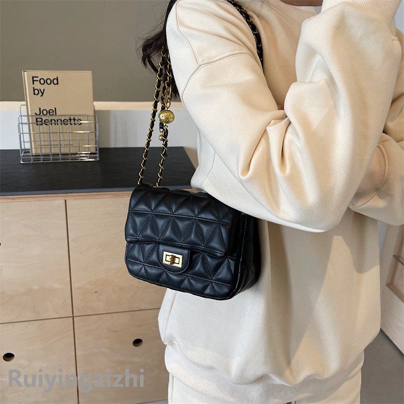 进口菱格链条小包包女韩版单肩包时尚小香风斜挎小方包,淘宝优惠券,粉丝福利购,淘宝优惠卷