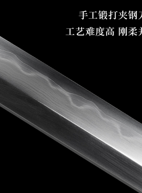 龙泉古越传统唐刀大夏龙雀手工夹钢刀剑一体锻打冷兵器收藏未开刃