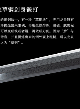 龙泉古越环首腾龙剑秦剑汉剑
