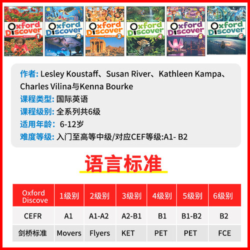 包邮英国进口原版全英文教材牛津探索发现Oxford Discover教材1-6级含课本练习册及在线账号OxfordDiscover1少儿小学英语教材书籍 - 图1