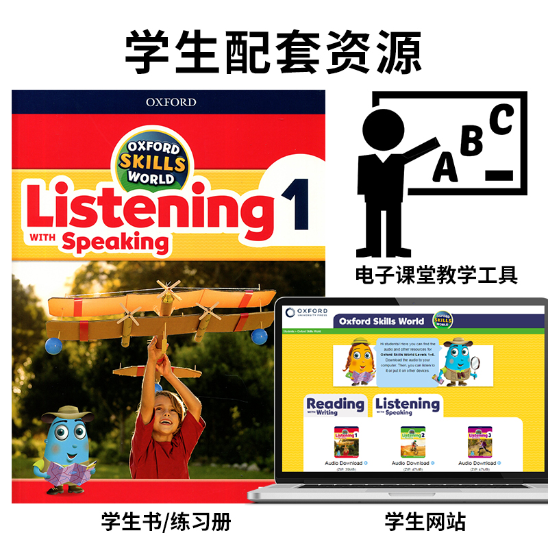 Oxford Skills World Listening &Speaking level 1-6学生书小学英语牛津技能世界牛津出版社寒暑假短期课程教材专项听力口语练习 - 图2