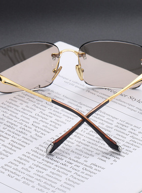 工匠水晶眼镜清凉男无框