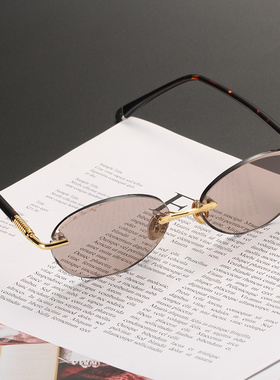 晶工匠天然水晶眼镜弯石头镜切边