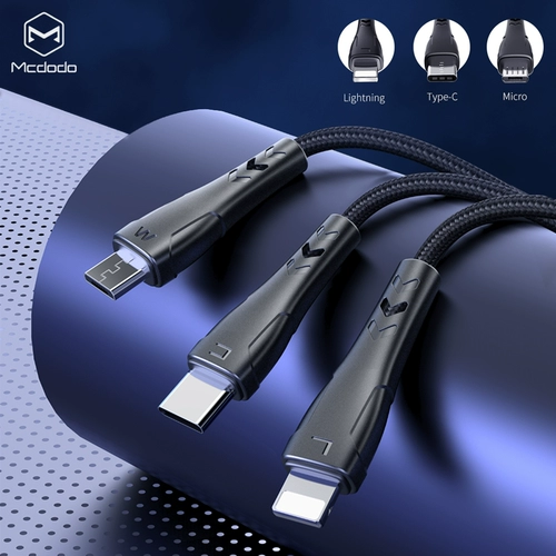 Кабель зарядки Android Lightning+Type-C