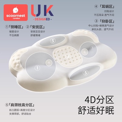 科巢婴儿童枕头护脊透气记忆棉