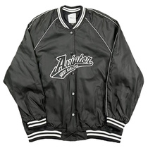 High stock American West Coast tidal Texture Black Big Embroidered Baseball Conserved Spring Autumn 100 Hitch Retro Street Jacket