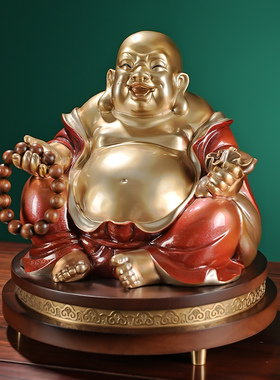 弥勒赐福笑口常开大肚弥勒佛摆件