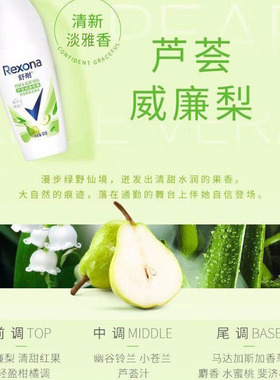 香体止汗露百年品牌芦荟威廉梨