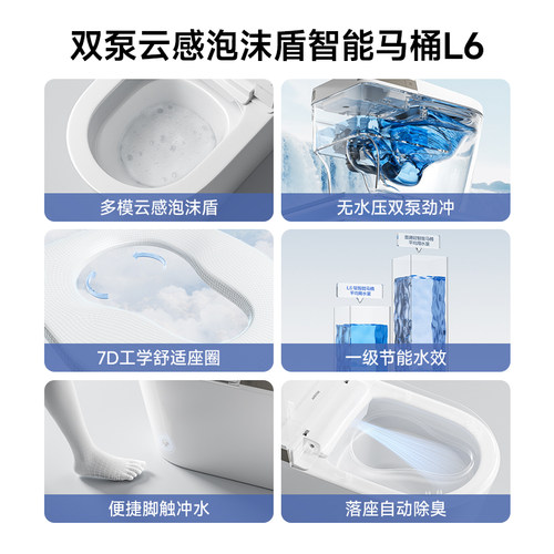【百亿三重补贴】箭牌官方旗舰轻智能马桶轻音大冲力抗菌坐便器 - 图1