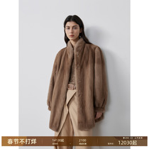 Pay Wise Nh Time Machine Mink Leather Big Coat Women Stand Young mink Mink Grass Coat 2023 New Winter