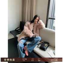 Pay Wise Npeach Oolontoscana Fur Integrated Coat Female Weight Reduction Sheep Lamb Fur Grass Coat Winter