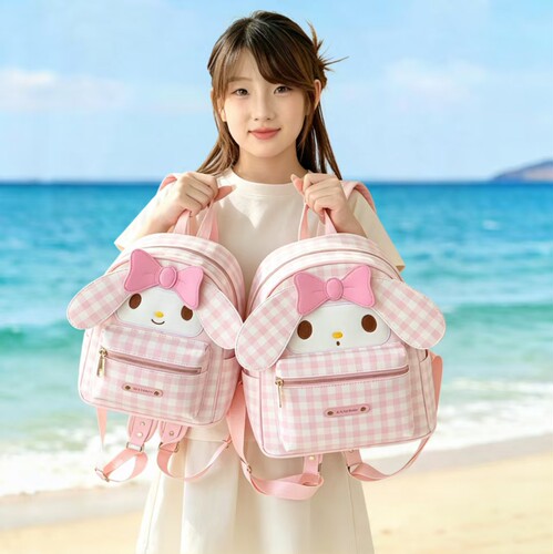 儿童背包女孩外出旅游双肩包超轻便可爱美乐蒂包包高颜值女童书包 - 图0