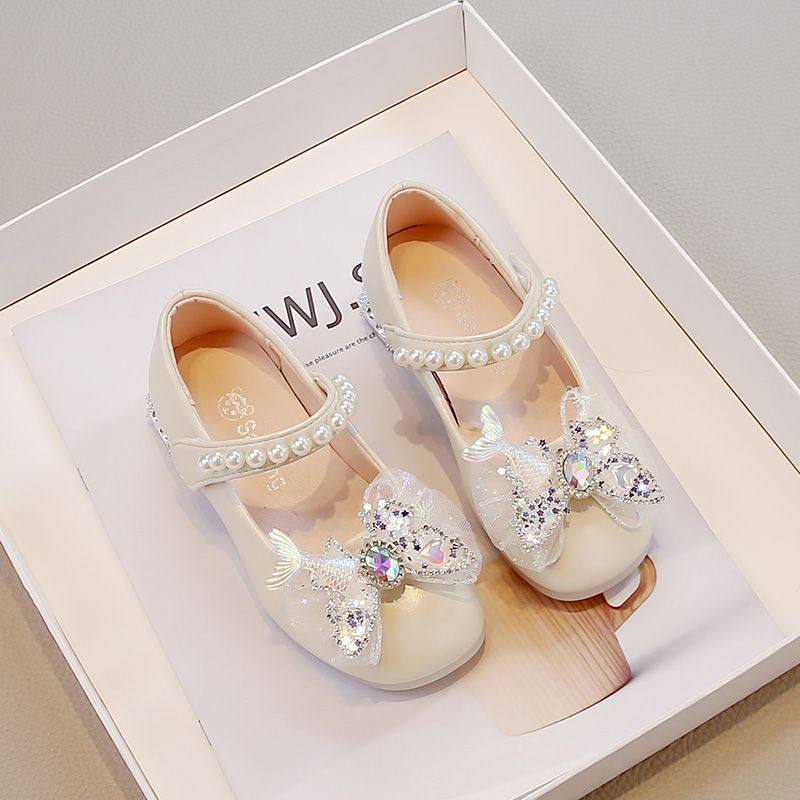 女童小皮鞋春秋季新款女孩演出配礼服公主鞋水钻蝴蝶结女宝宝单鞋,淘宝优惠券,粉丝福利购,淘宝优惠卷