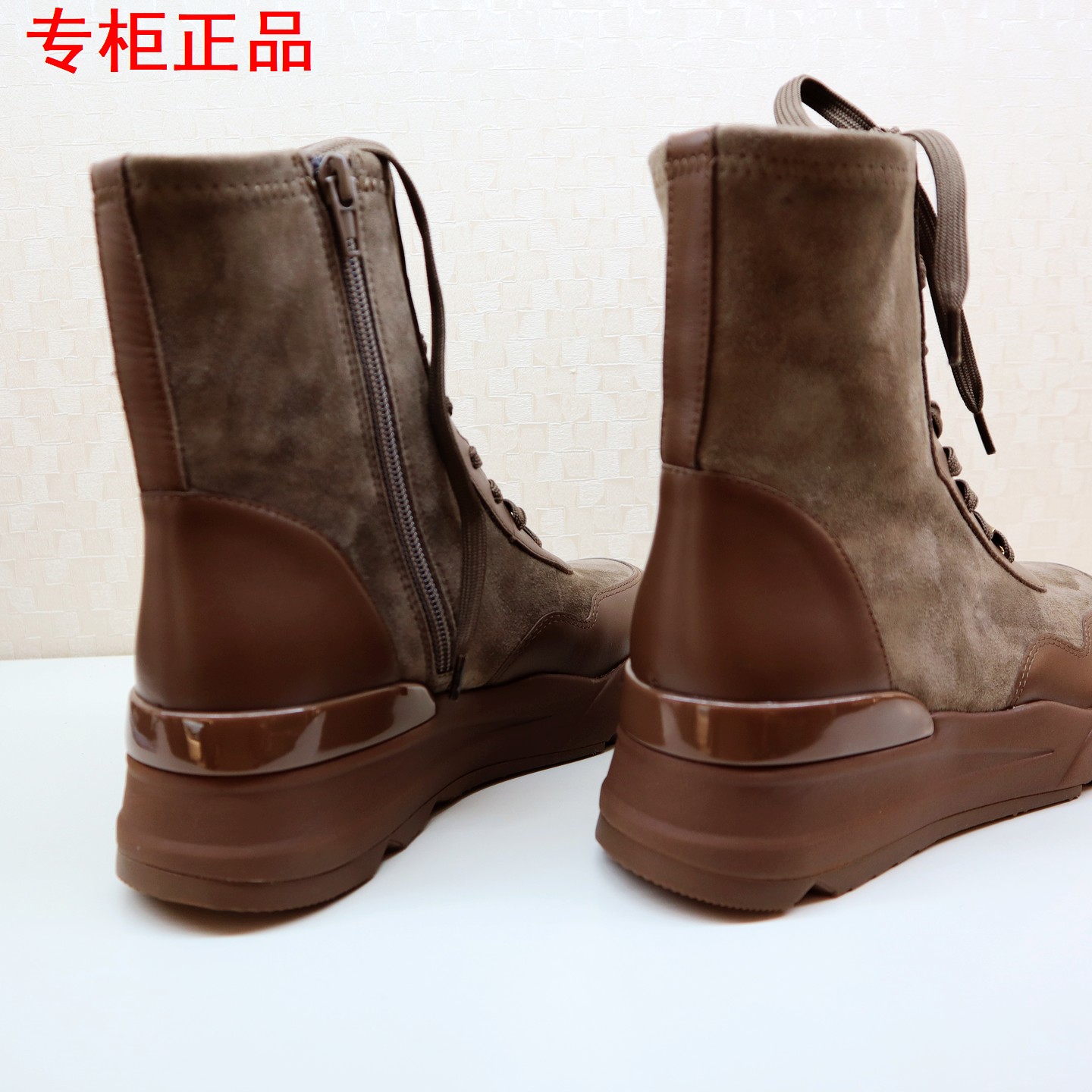 Tigrisso蝶愫2025冬蹀愫厚底增高马丁靴短靴瘦瘦靴女靴TA65721-51 - 图1