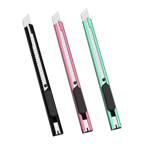 保联美工刀小号快递刀雕刻刀小刀壁纸裁纸锋利刀片专用拆快递包裹神器家用手工刀刀具美术生工业墙纸刀割纸刀 - 图3