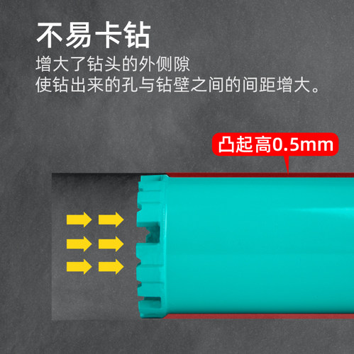 水钻头水钻钻头开孔器打孔混凝土钢筋钻孔打孔打洞机水泥墙墙壁63-图0